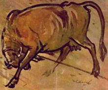 Zainul Abedin's  - The Rebel Cow
